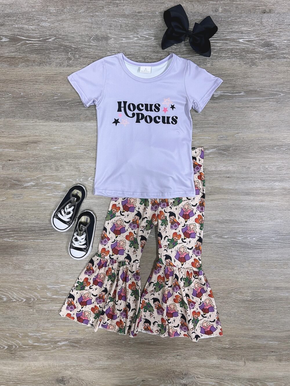 Magic & Mischief Girls Hocus Pocus Bell Bottom Outfit - Sydney So Sweet
