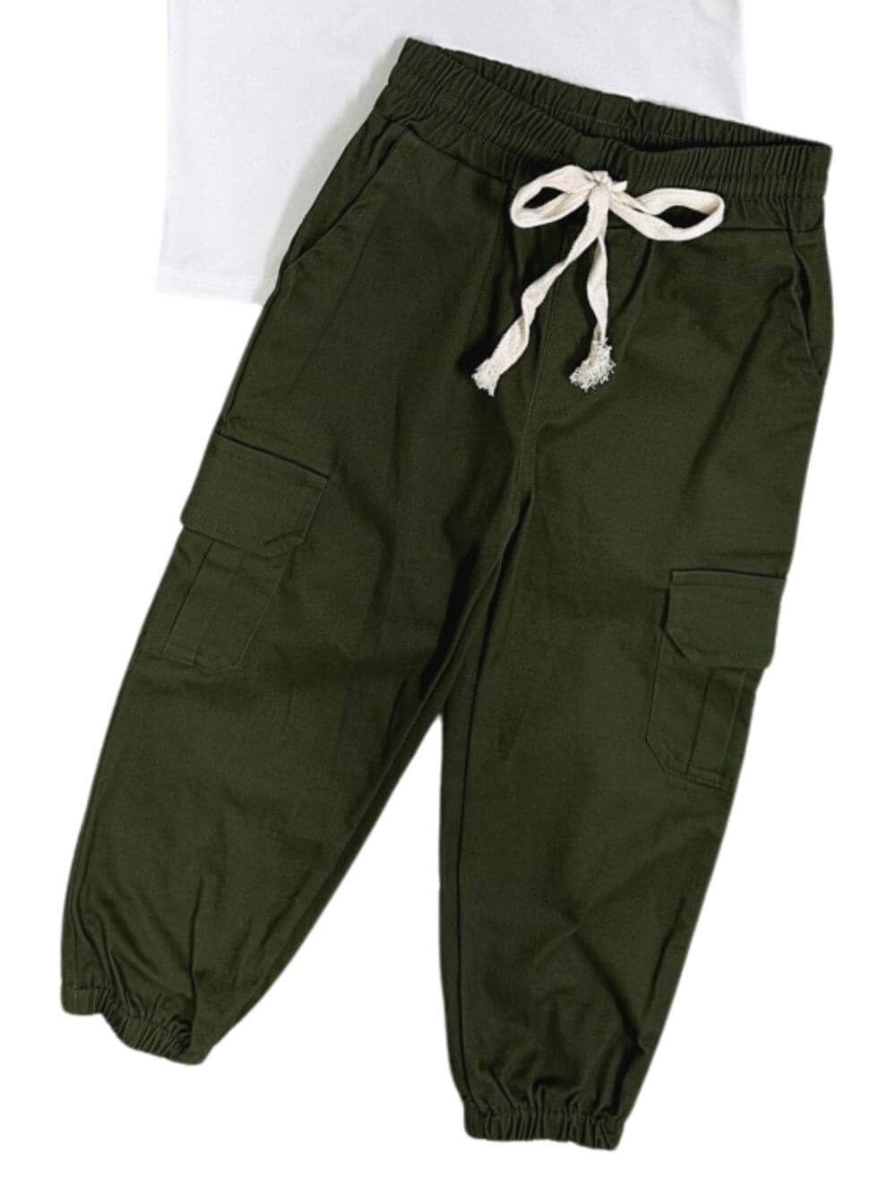 Mama’s Favorite Boy Boys Fall Cargo Pants Outfit - Sydney So Sweet