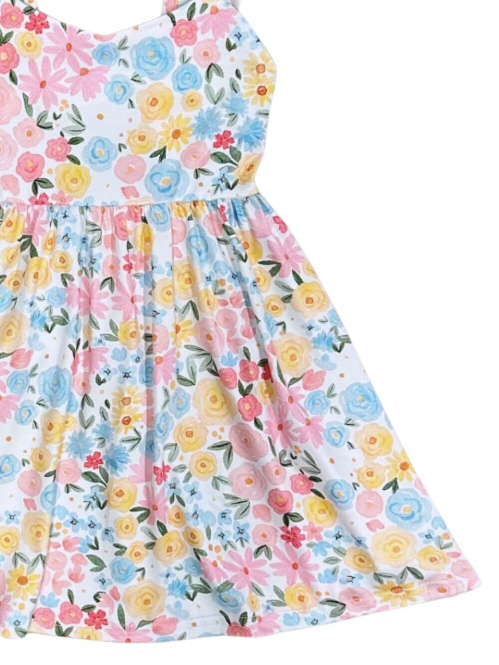 Meadow Magic Girls Spring Floral Twirl Dress