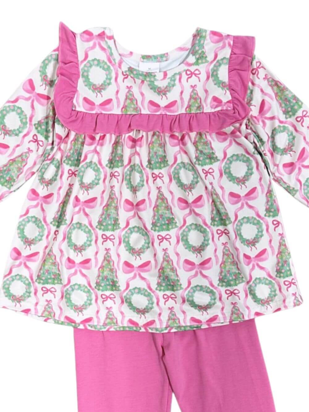 Merry & Bright Girls Christmas Tree & Wreath Outfit - Sydney So Sweet