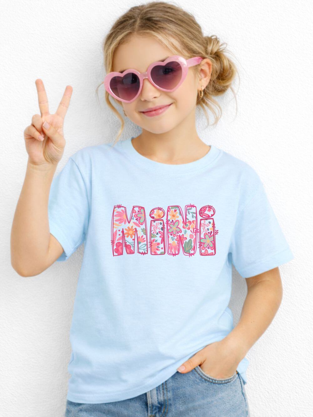 Mini Abstract Floral Graphic Kids' Mom & Me T-Shirt