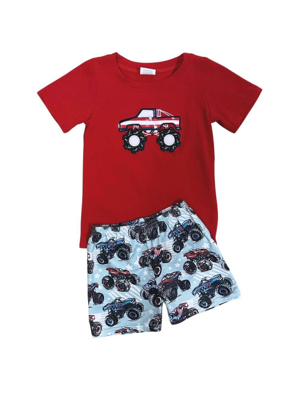 Monster Jam Boys Truck Shirt & Shorts Outfit - Sydney So Sweet