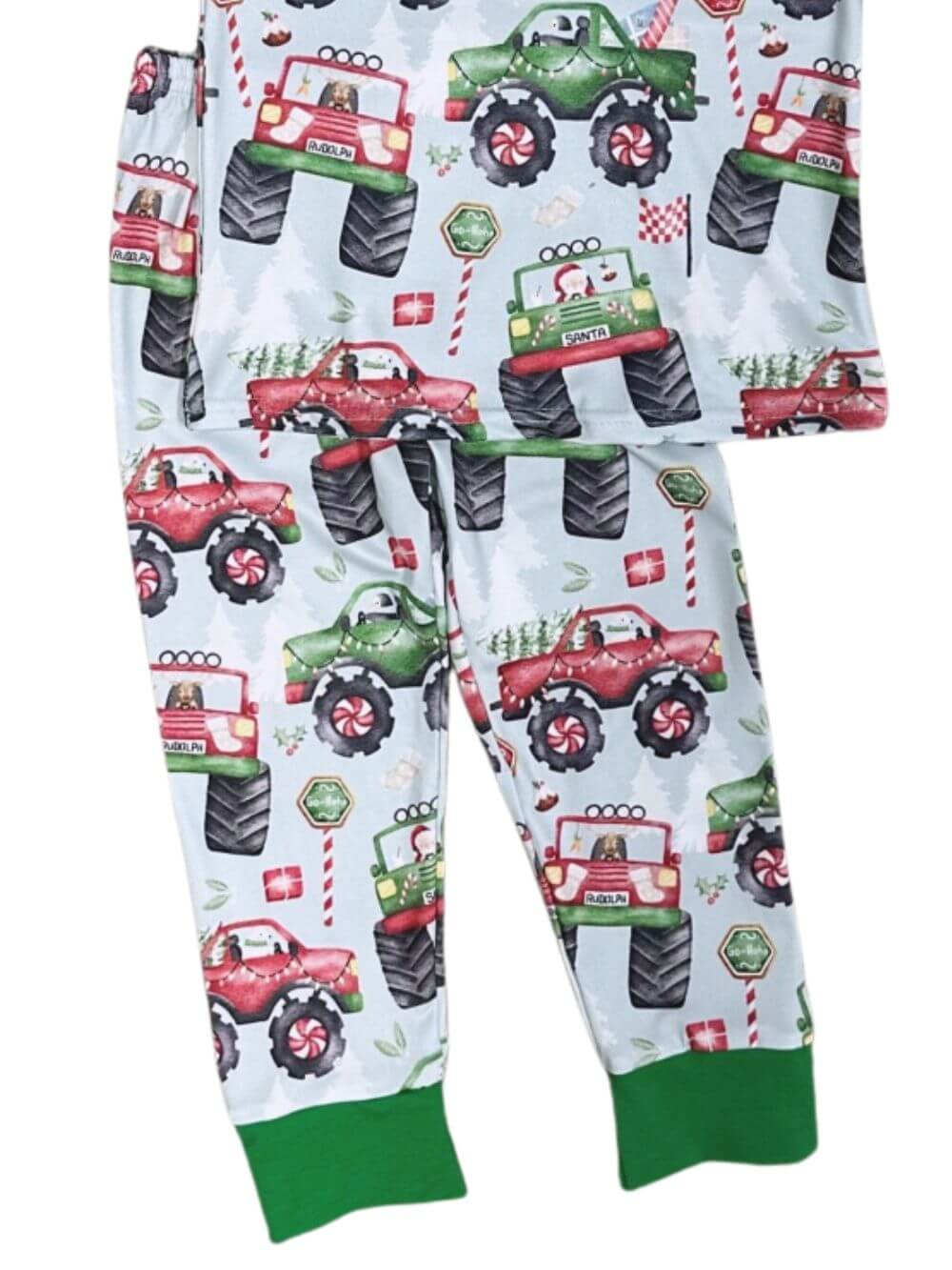 Monster Jam Trucks Christmas Pajamas - Sydney So Sweet