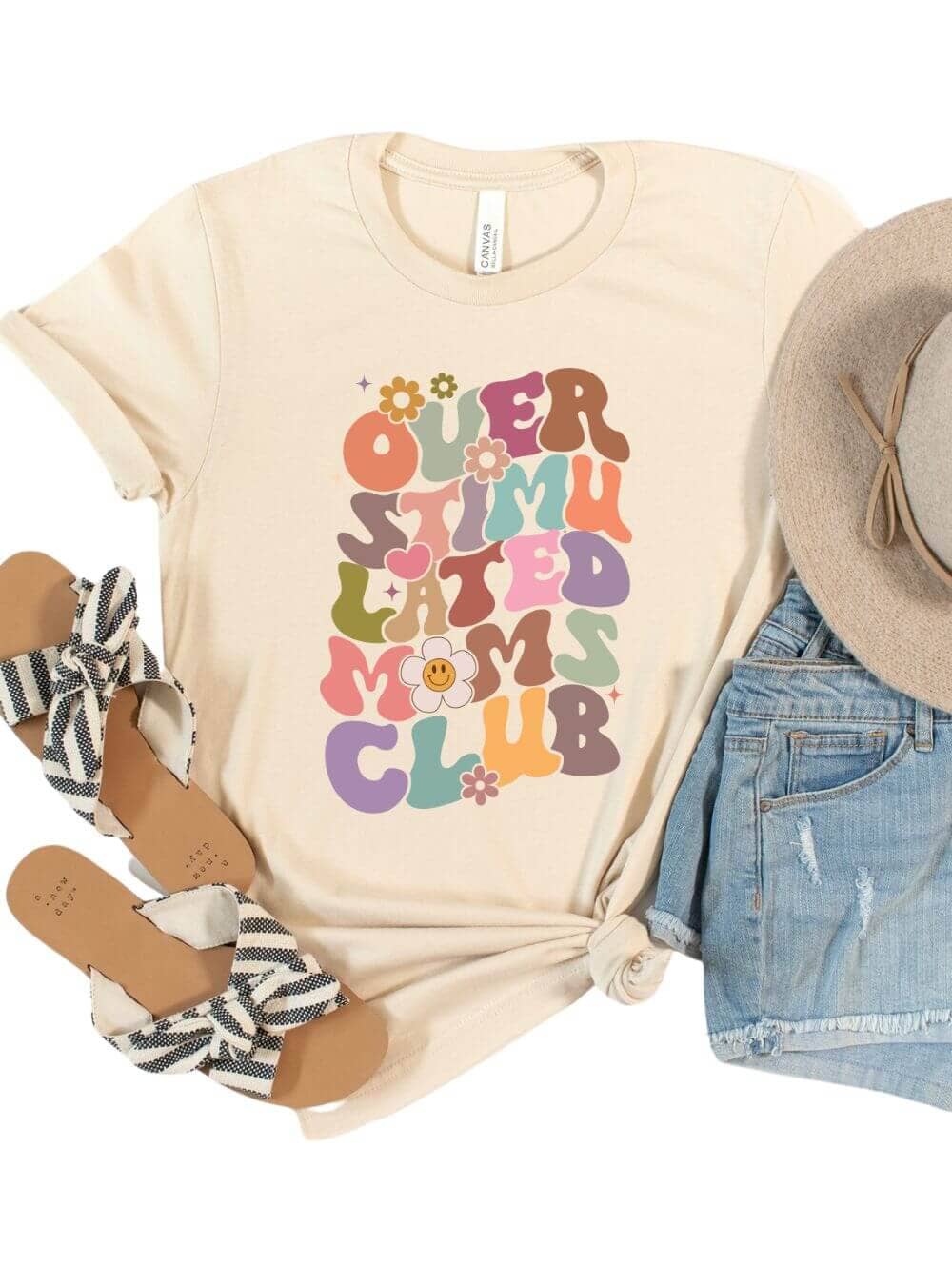 Overstimulated Moms Club Women's Retro Graphic T-Shirt - Sydney So Sweet