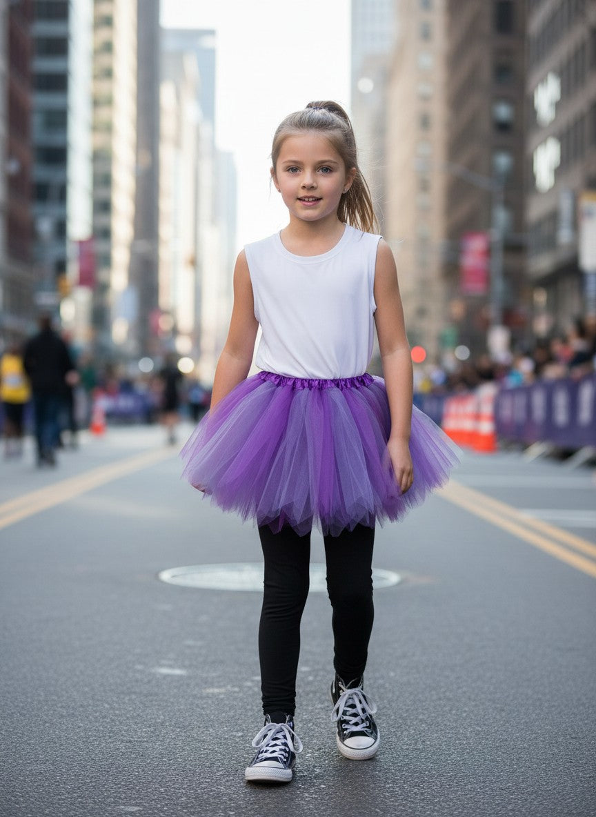 Lavender & Purple Fairy Costume Pixie Tutu Skirt for Kids, Adults, Plus