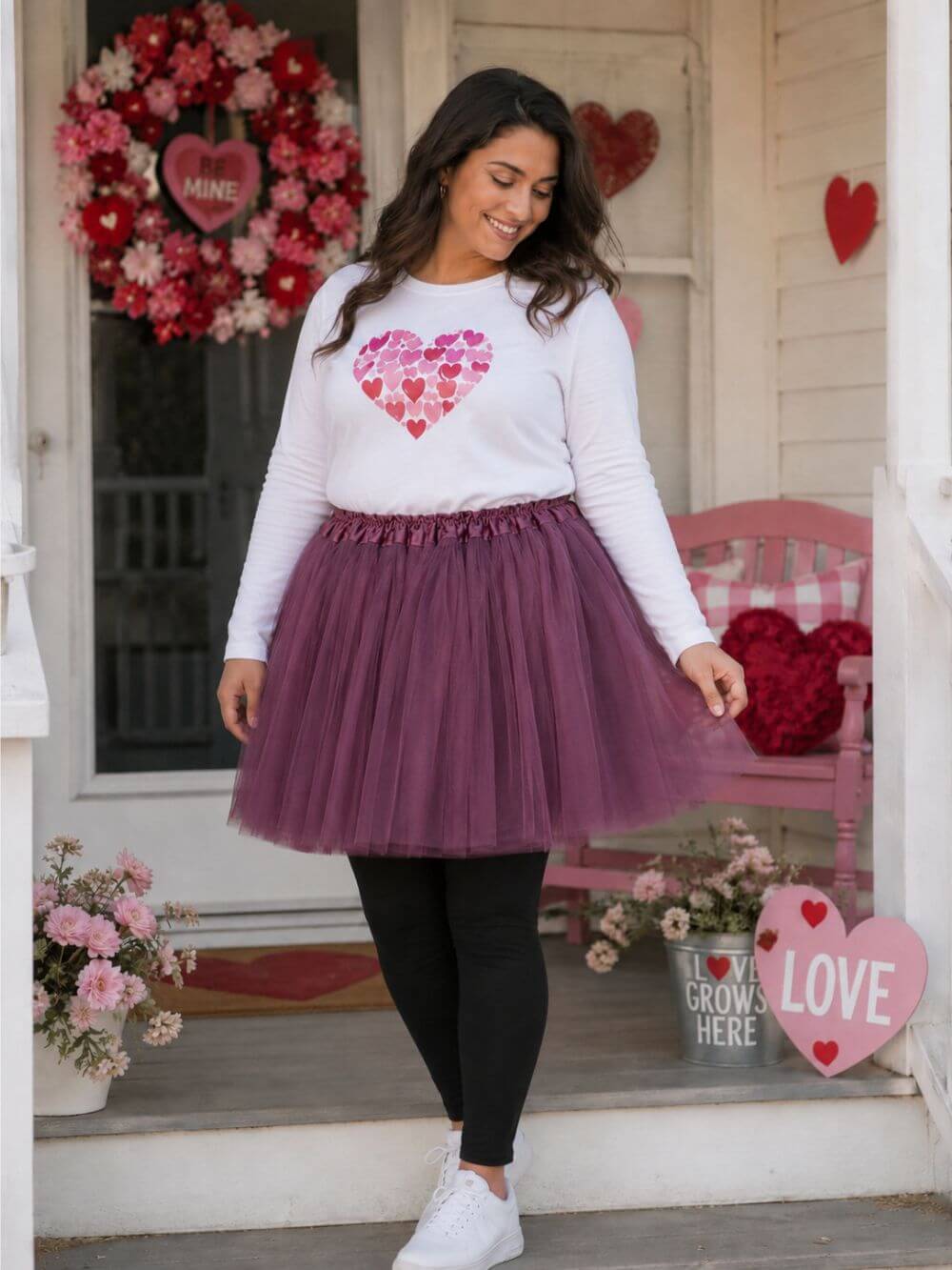 Plum Plus Size Adult Tutu Skirt - Women's Plus Size 3- Layer Basic Ballet Costume Dance Tutus