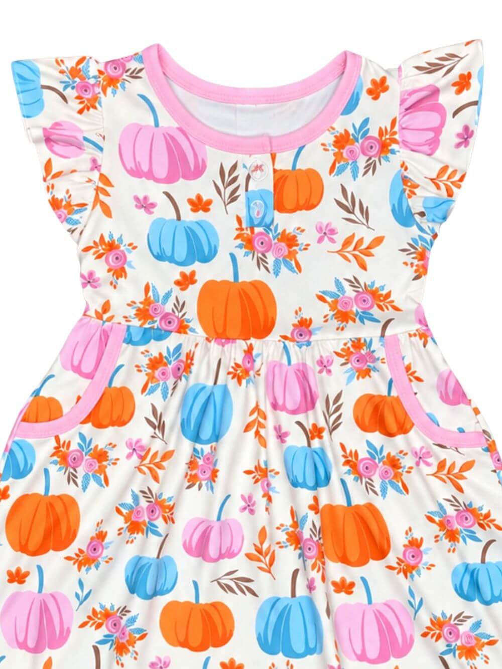Pretty Pumpkins Girls Fall Dress