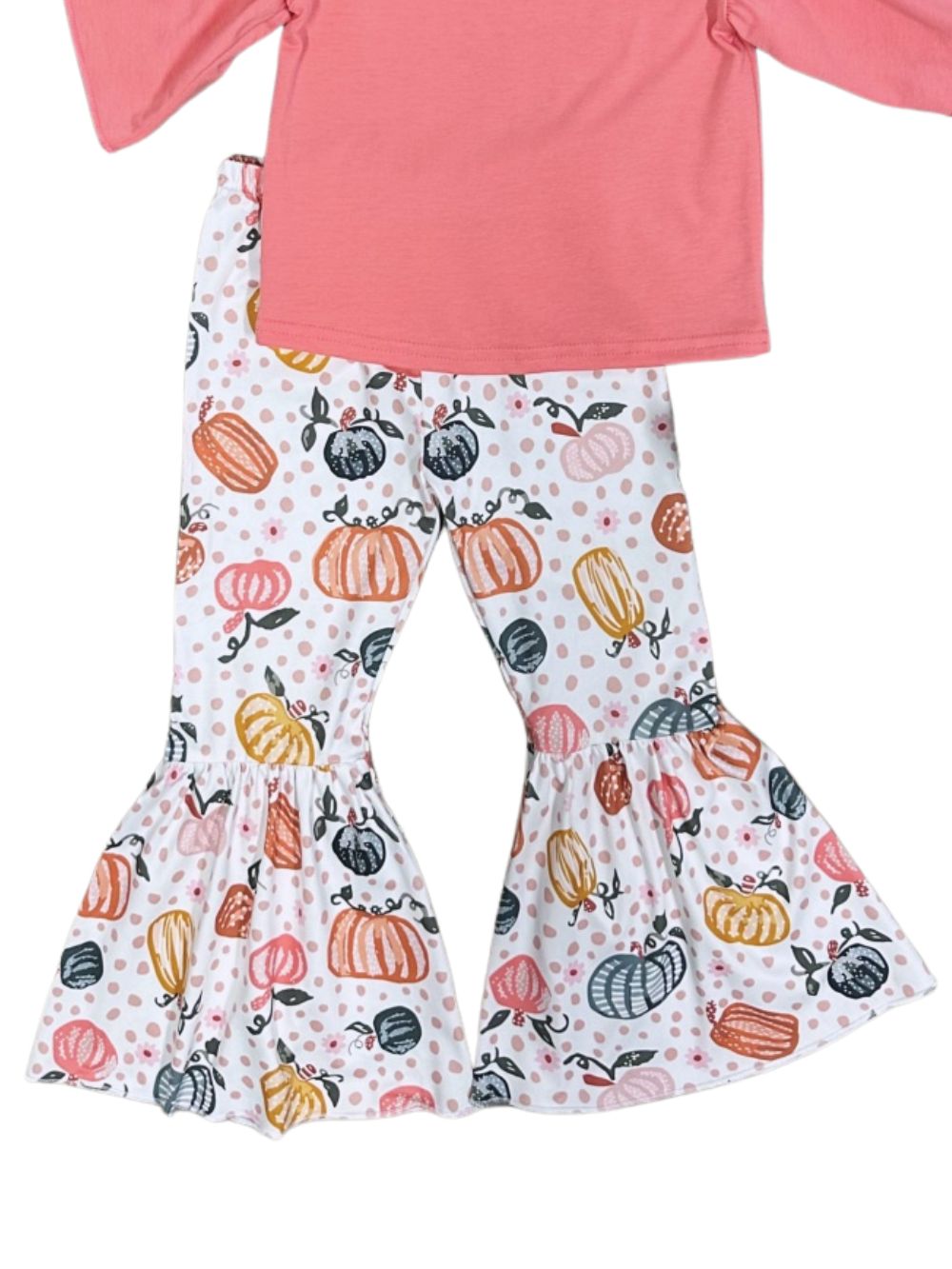 Pretty in Pumpkins Girls Bell Bottom Pants Outfit - Sydney So Sweet