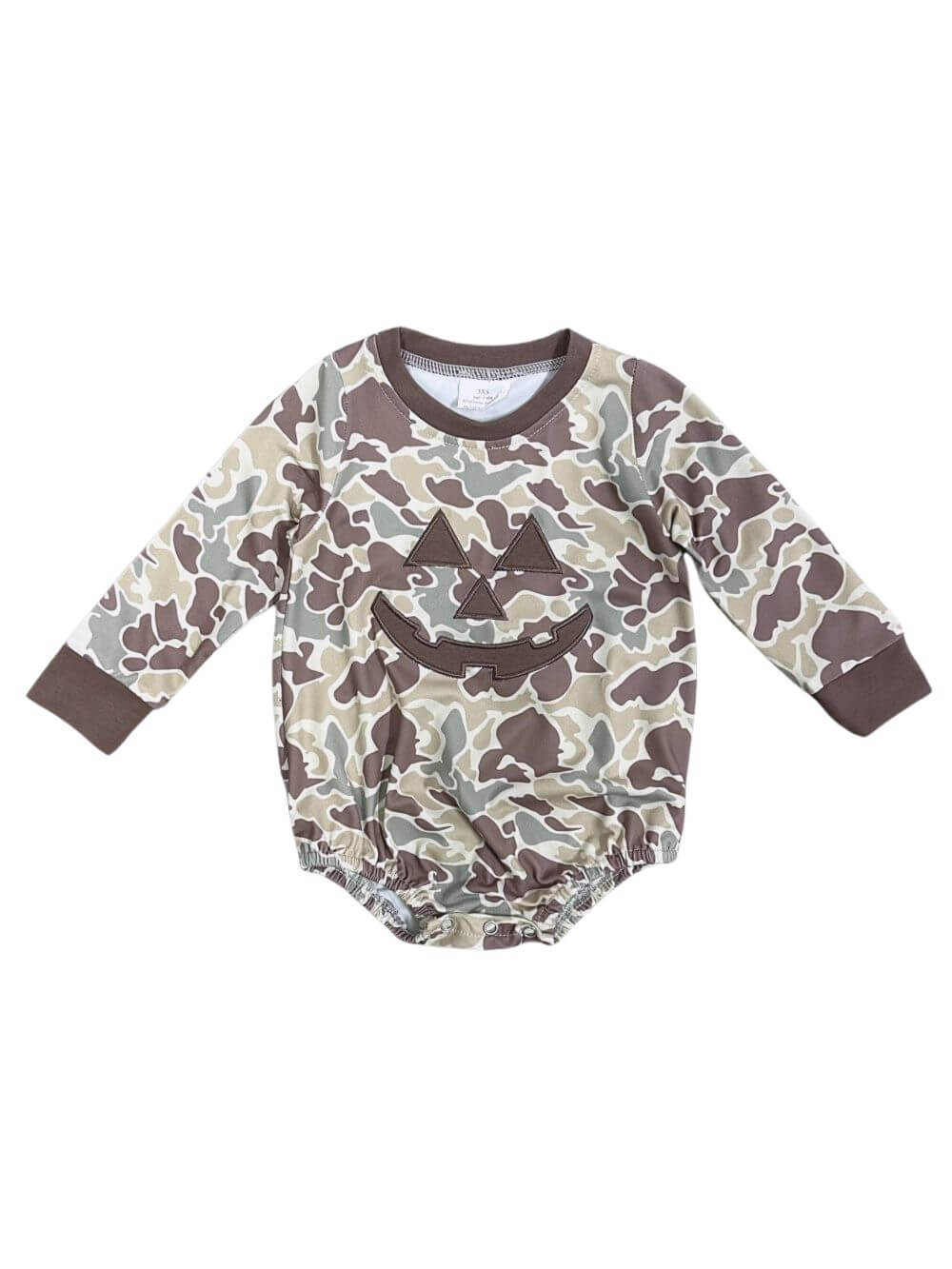 Pumpkin Patrol Boys Camo Baby Bubble Romper - Sydney So Sweet