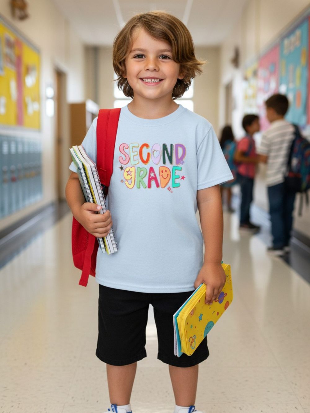 Second Grade Kids T-Shirt Cute & Colorful Back to School 2nd Grade Tee