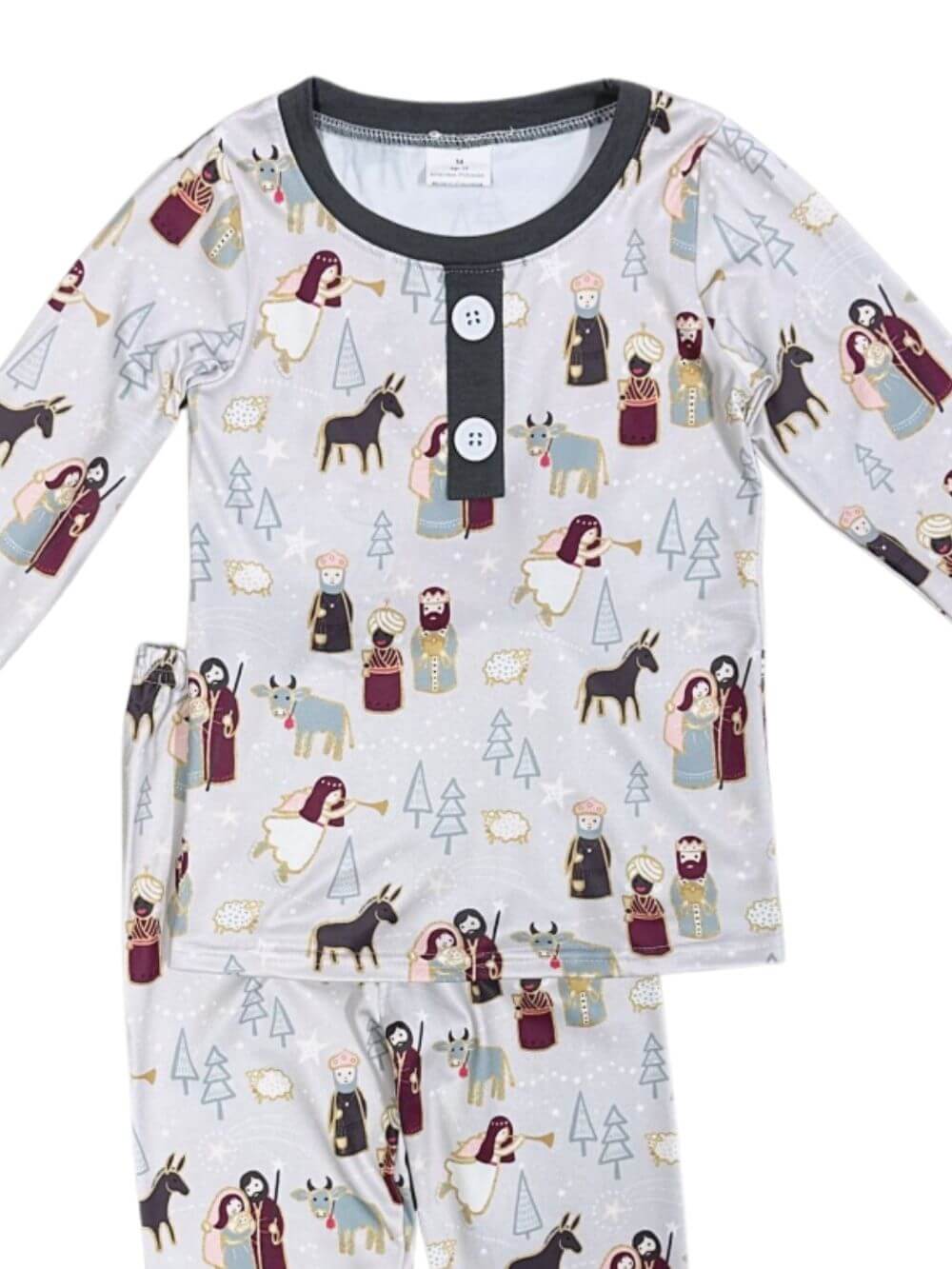 Silent Night Nativity Christmas Pajamas - Sydney So Sweet