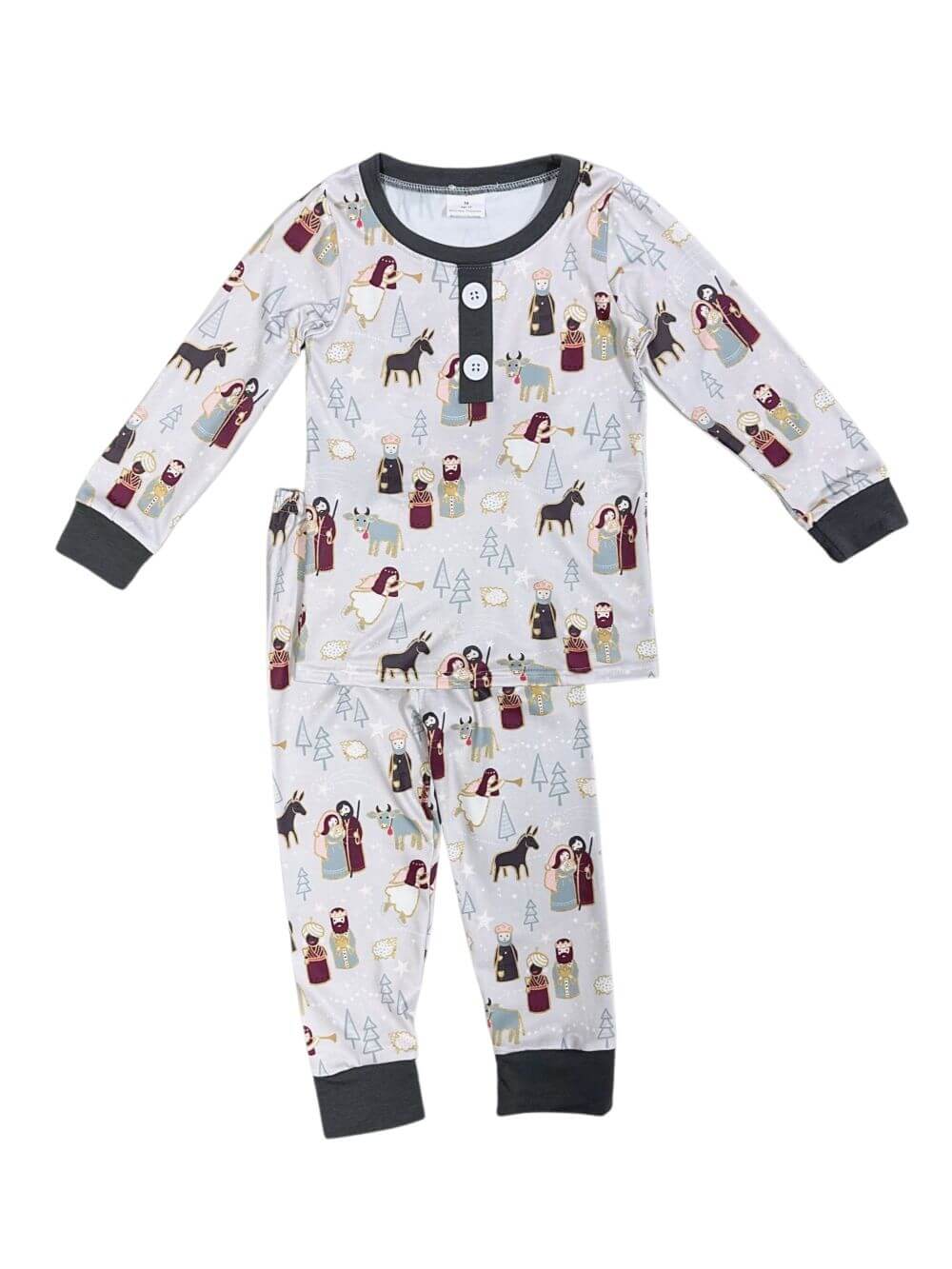 Silent Night Nativity Christmas Pajamas - Sydney So Sweet
