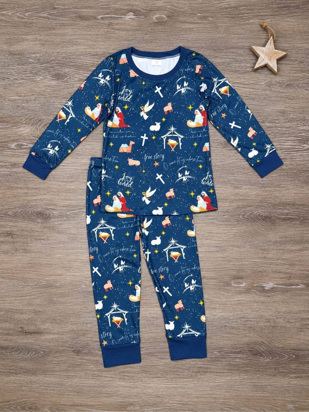 Silent Night Nativity Kids Christmas Lounge Set
