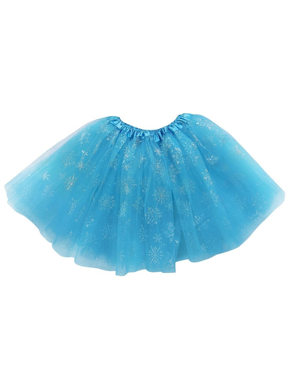 Snowflake Light Blue Winter Woman Tutu Skirt Costume for Girls, Women, Plus