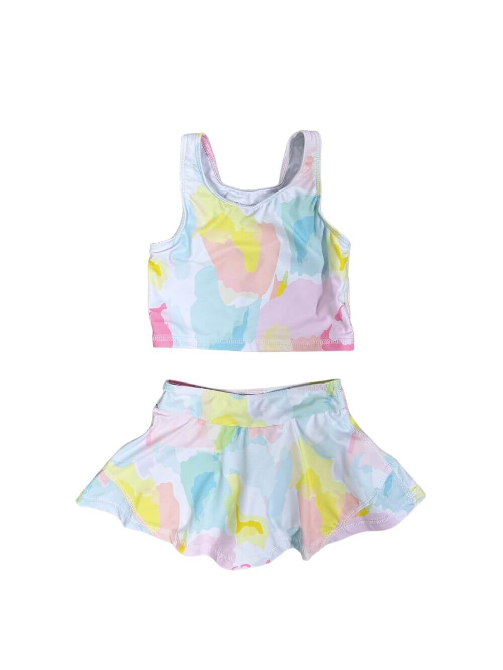 Splash of Pastels Girls Tankini & Swim Skort or Yoga Set - Sydney So Sweet