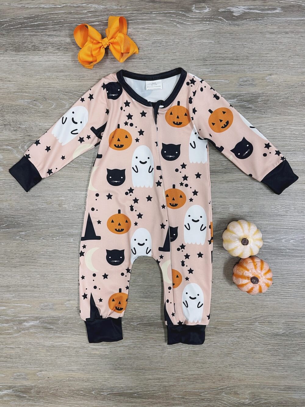 Spooky Snuggles Halloween Baby Romper - Sydney So Sweet