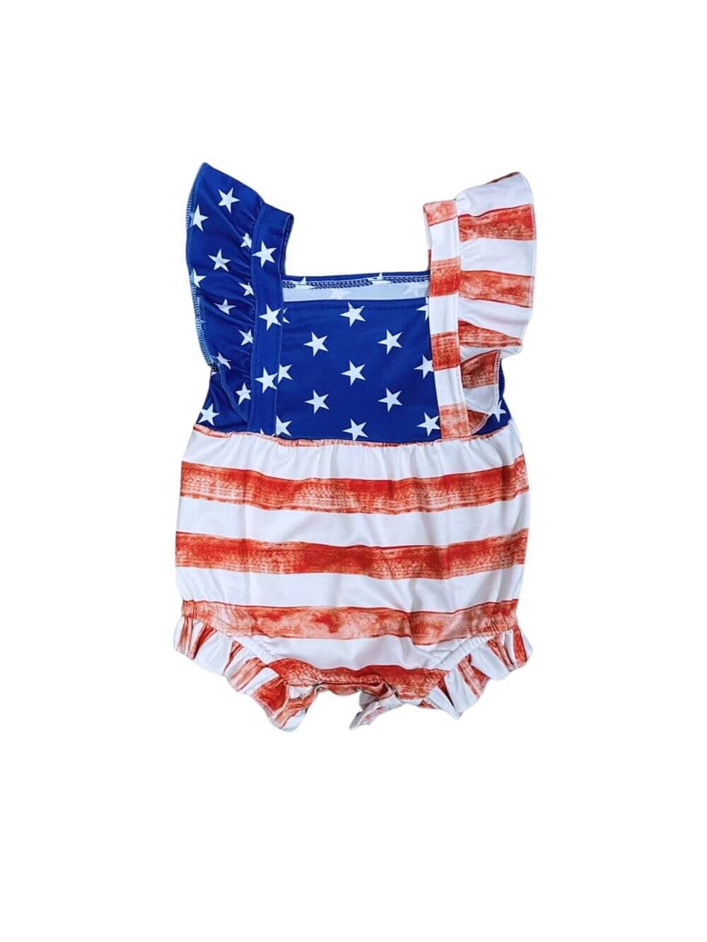 Star-Spangled Sweetheart Girls Independence Day Romper - Sydney So Sweet