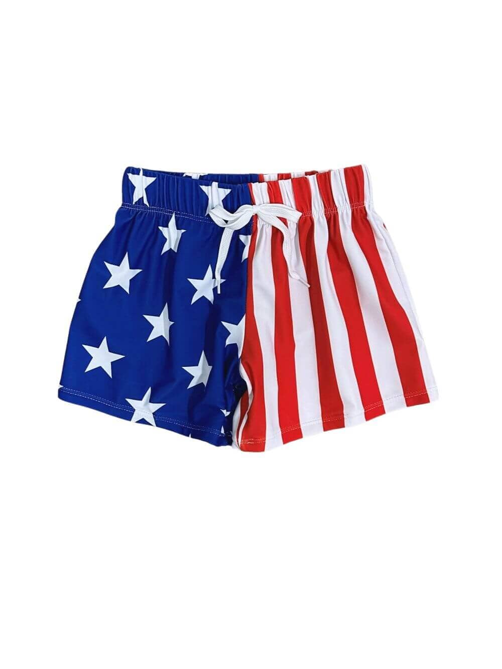 Star Spangled Splash Boys Flag Print Swim Shorts - Sydney So Sweet