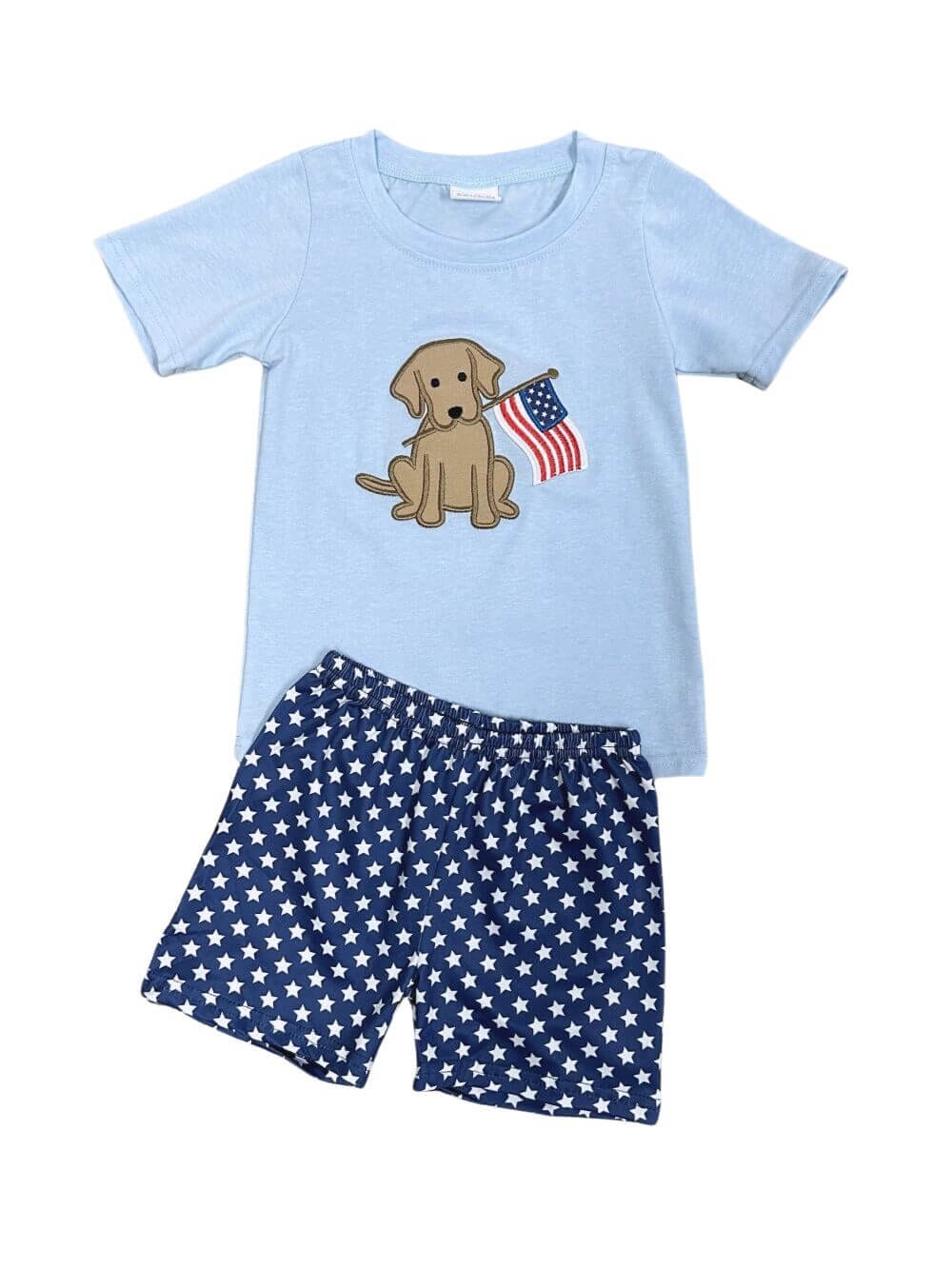 Stars, Stripes & Man’s Best Friend Boys USA Dog Outfit - Sydney So Sweet