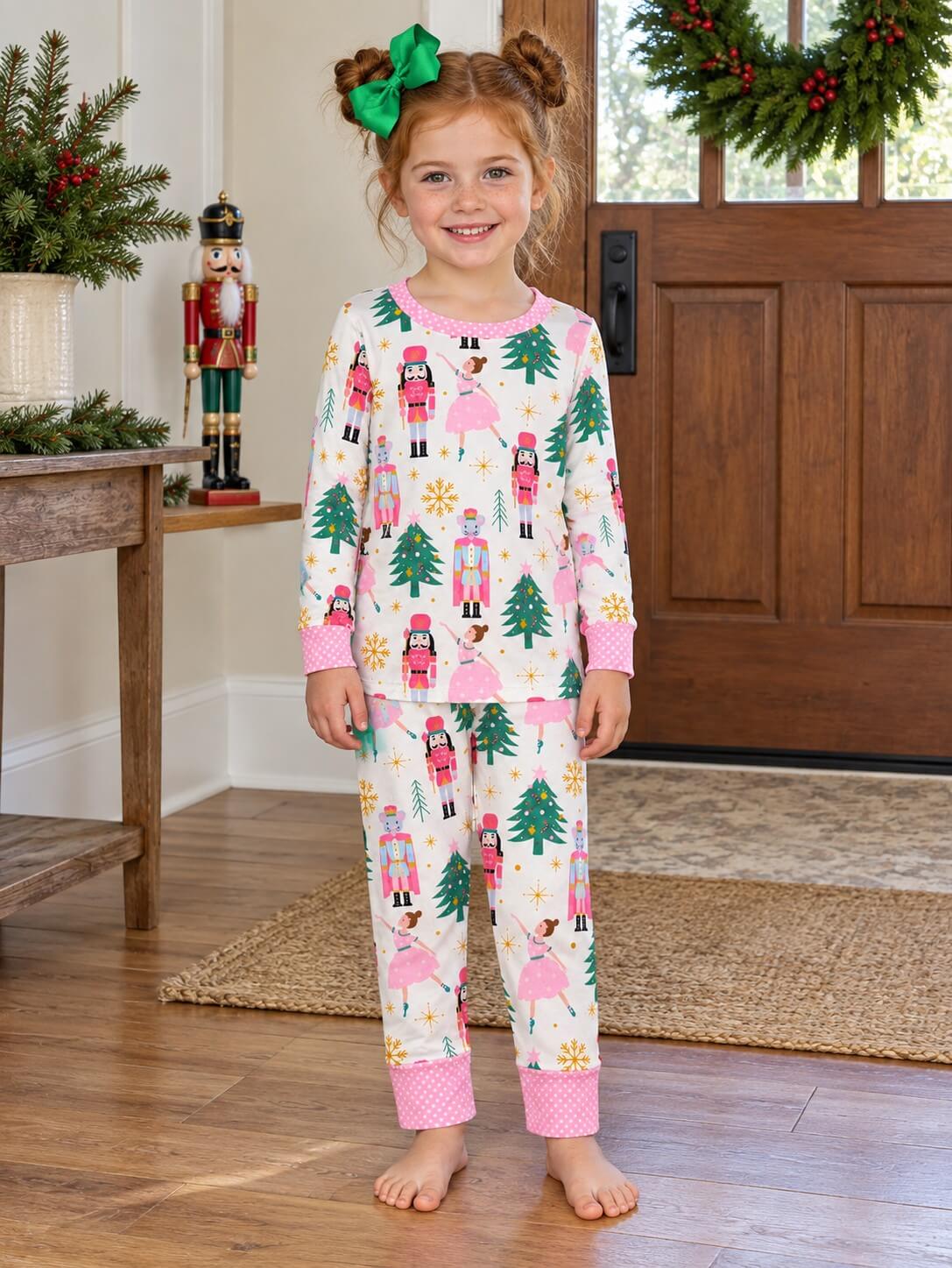 Sugar Plum Dreams Nutcracker Christmas Girls Lounge Set