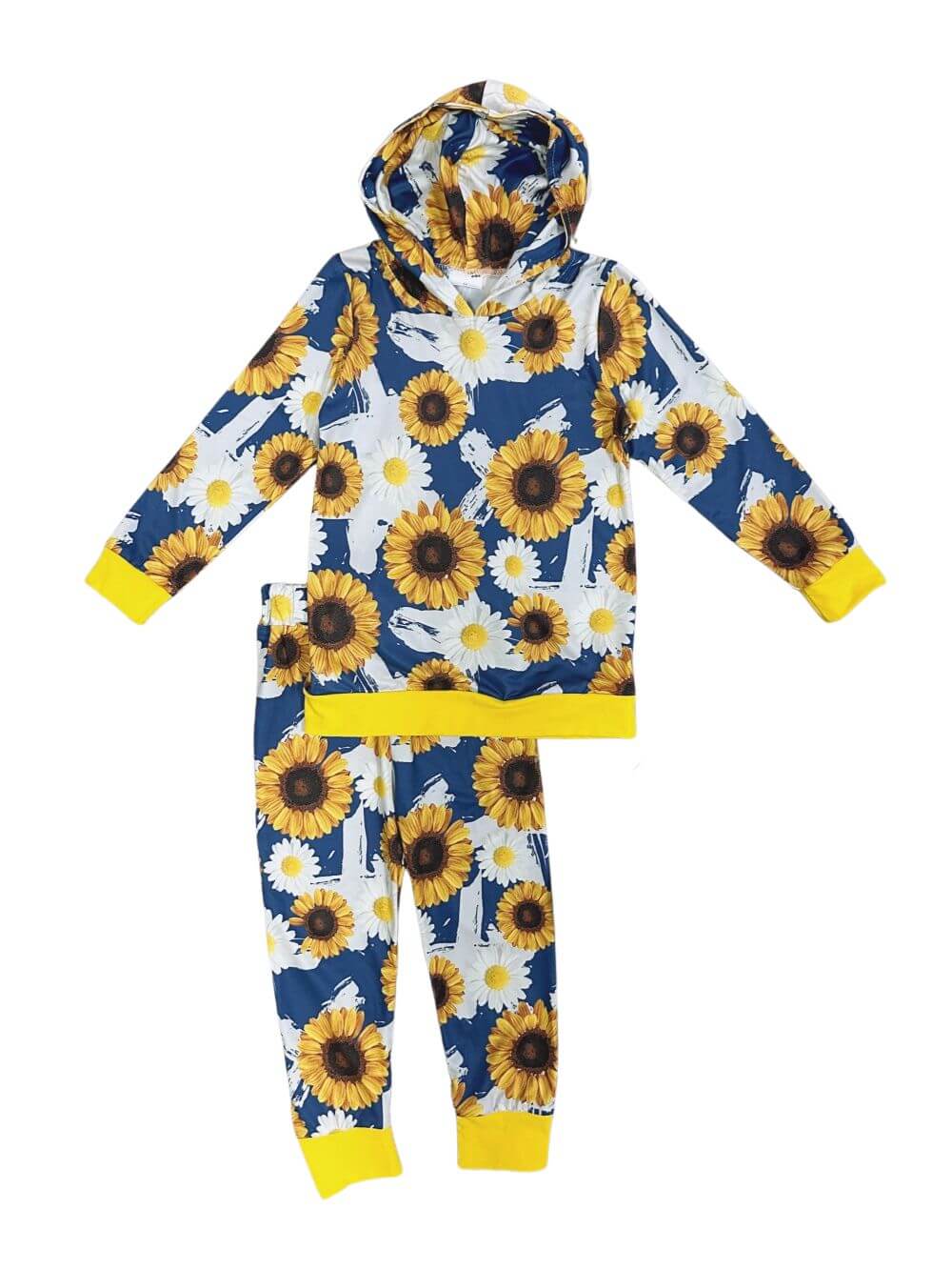 Sunny Days Ahead Girls Sunflower Hoodie Outfit - Sydney So Sweet