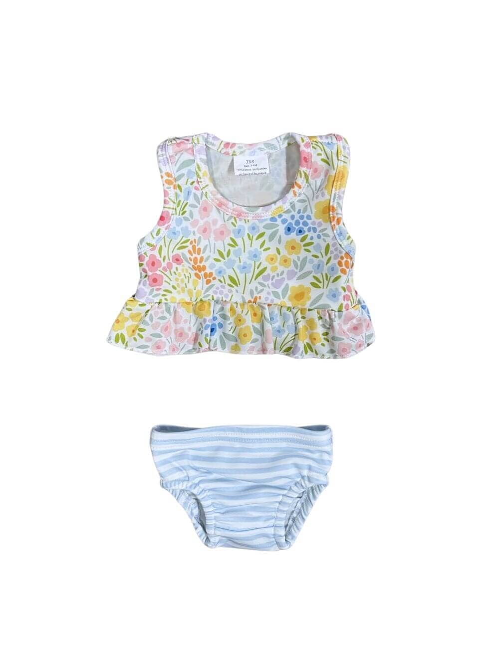 Sweet Petals Baby Girls Floral Tankini Swim Set - Sydney So Sweet