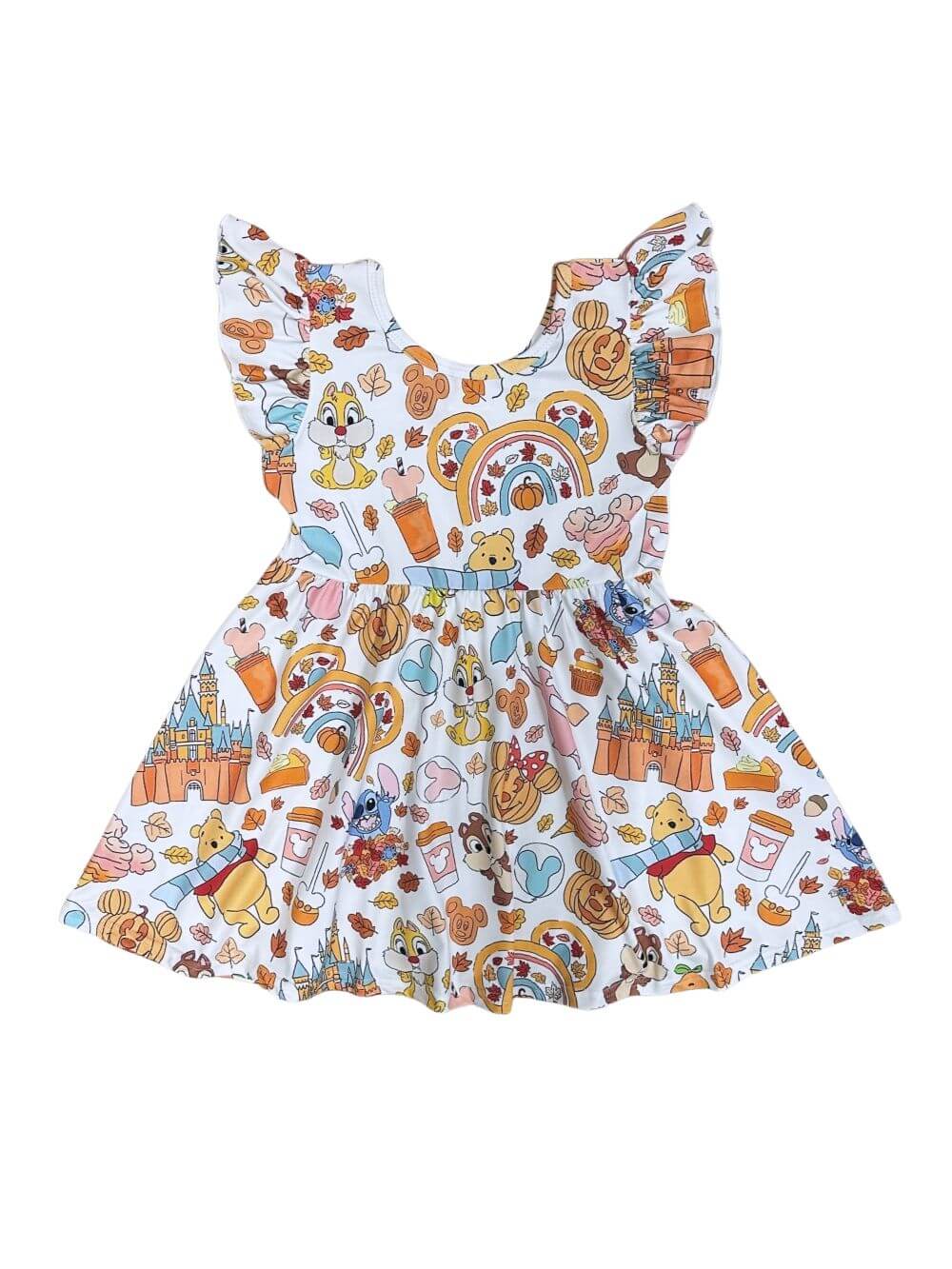 Sweetest Day Ever Girls Fall Short Sleeve Twirl Dress - Sydney So Sweet