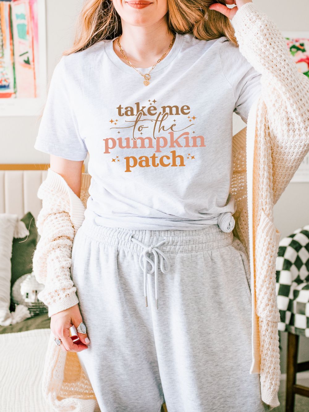 Take Me to the Pumpkin Patch Tee Bella + Canvas Fall Shirt T-Shirt - Sydney So Sweet