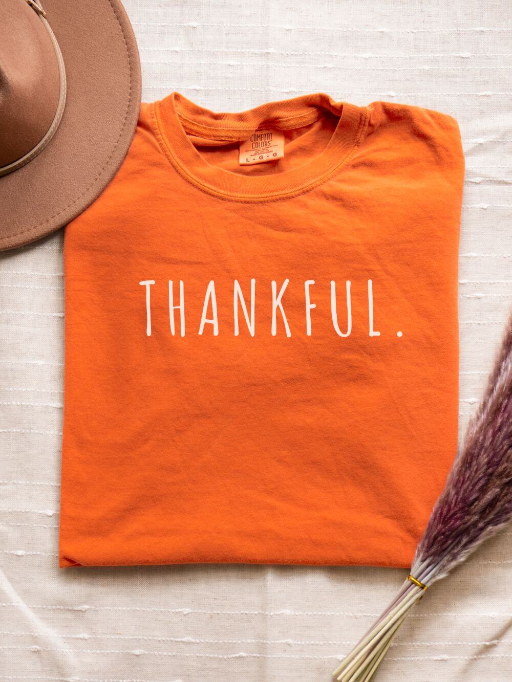 Thankful Period Holiday Tee Vintage Charm Unisex Fall Thanksgiving T-Shirt - Sydney So Sweet
