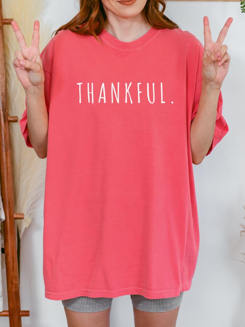 Thankful Period Holiday Tee Vintage Charm Unisex Fall Thanksgiving T-Shirt - Sydney So Sweet