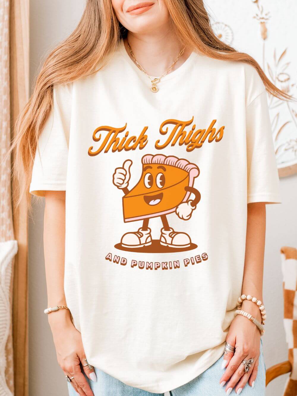 Thick Thighs and Pumpkin Pies T-Shirt Fall Tee