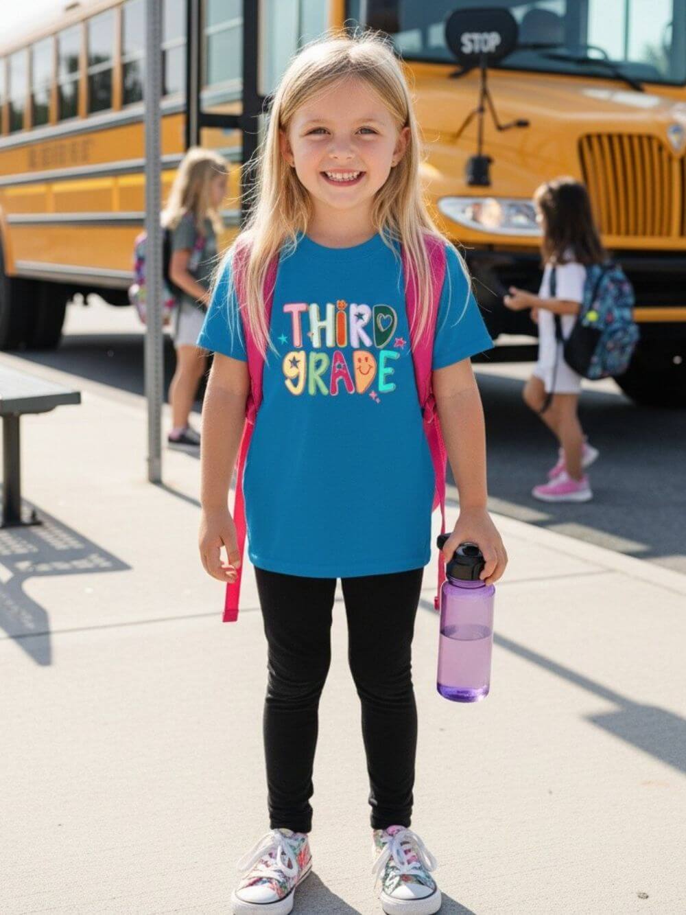 Third Grade Kids T-Shirt Cute & Colorful Back to School 3rd Grade Tee