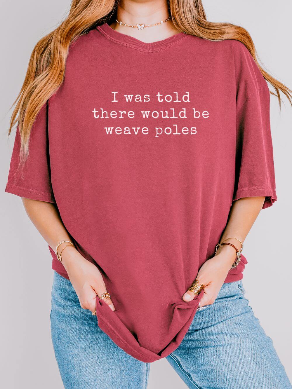 I Was Told There Would be Weave Poles Dog Agility Graphic T-Shirt Unisex Short Sleeve Tee - Sydney So Sweet