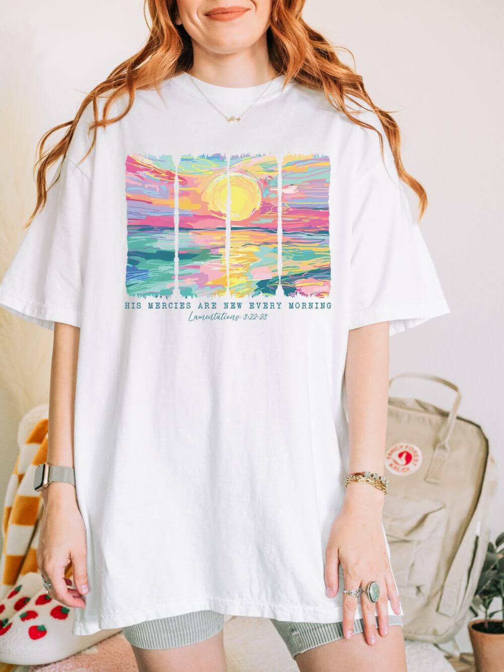 His Mercies are New Bible Verse Christian Unisex Comfort Colors Graphic T-Shirt - Sydney So Sweet