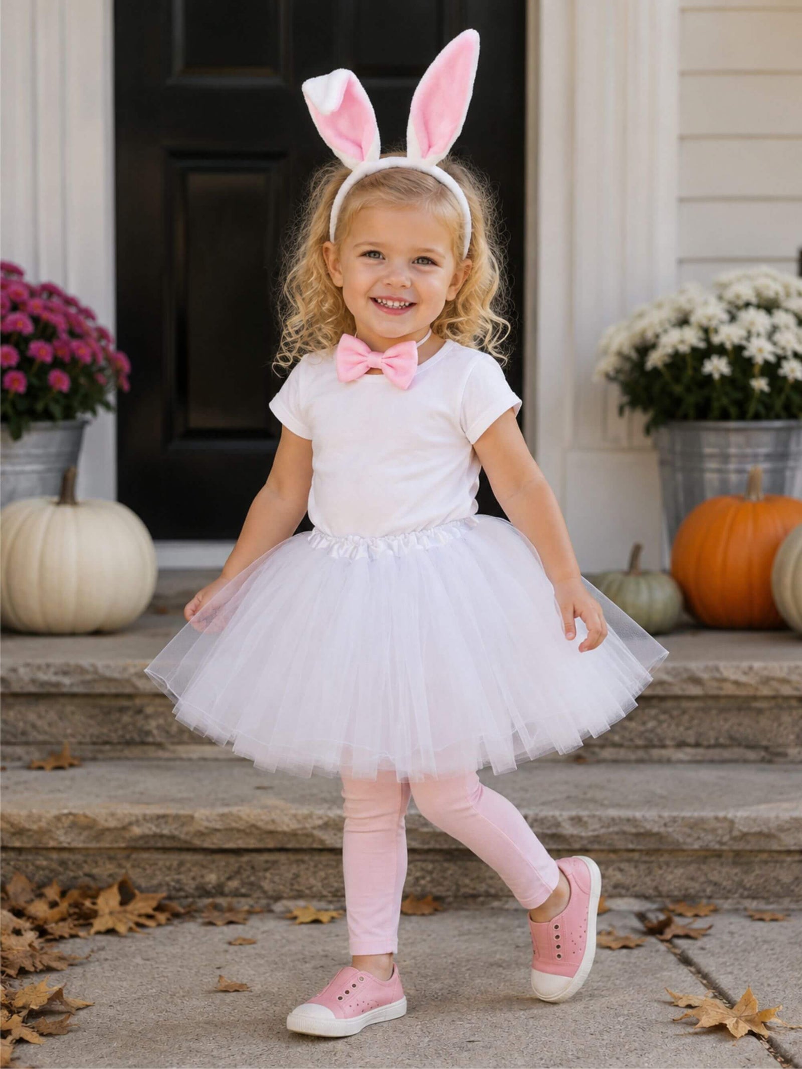 White Rabbit Costume - Complete Kids Costume Set with Tutu and Accessories