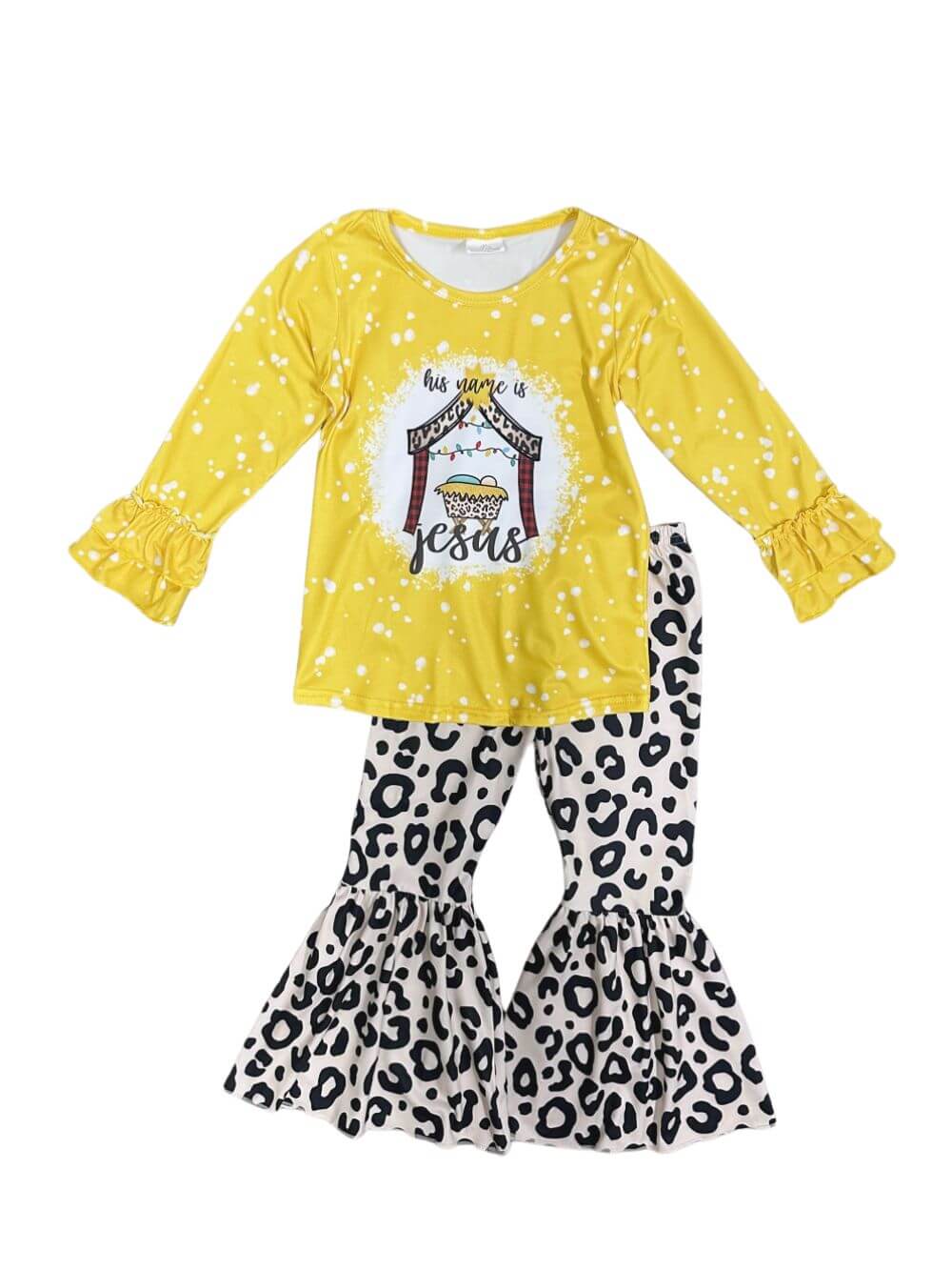 Wild About Jesus Girls Christmas Bell Bottom Outfit - Sydney So Sweet