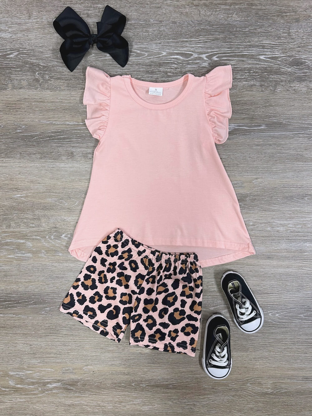 Wild About You Leopard Girls Shorts Outfit - Sydney So Sweet