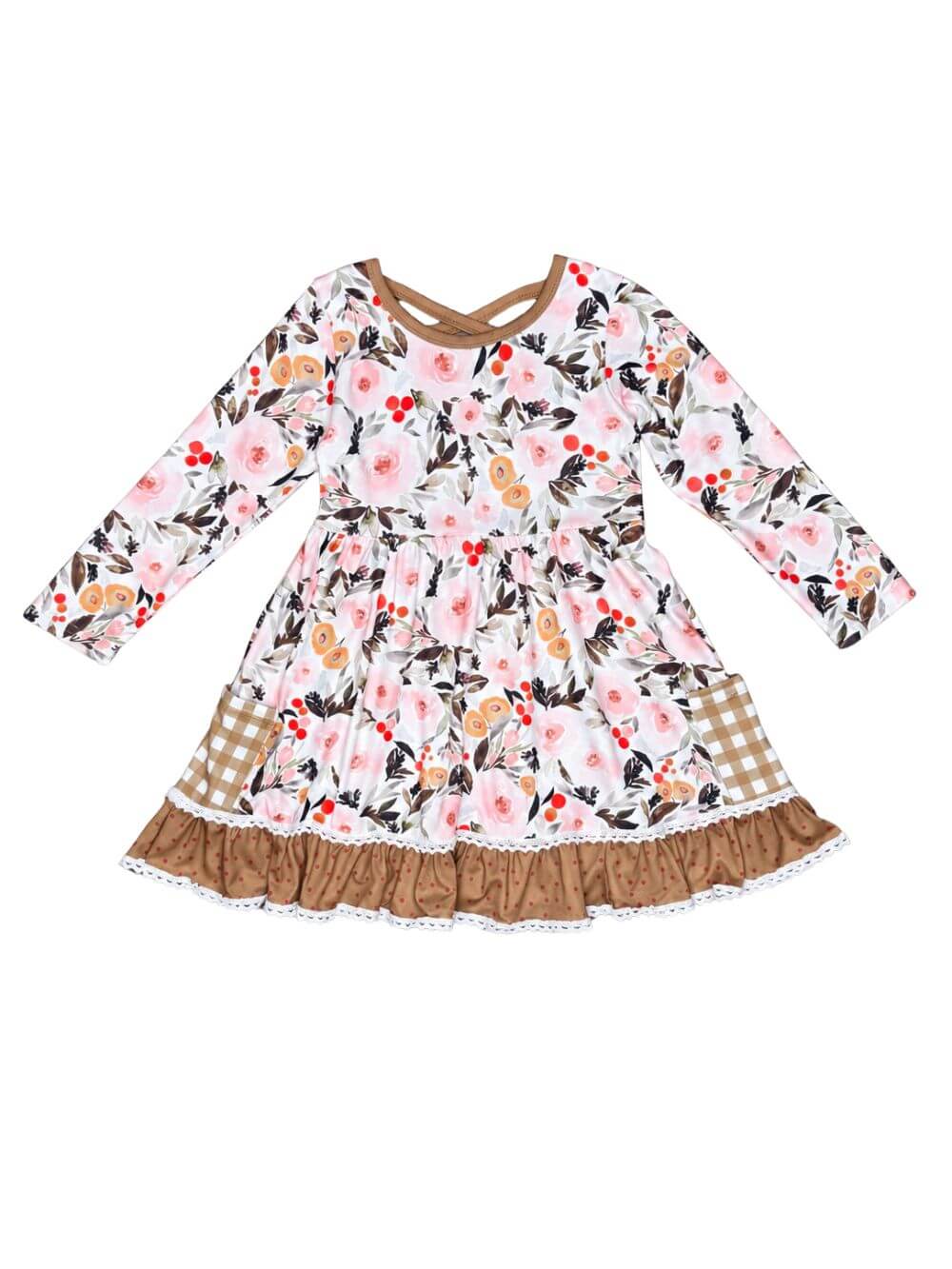 Woodland Garden Girls Fall Ruffle Dress