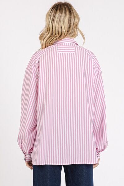 Mittoshop Button Down Striped Long Sleeve Shirt - Sydney So Sweet