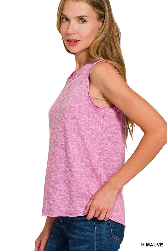 Zenana Cotton Slub Tank & Pants Set - Sydney So Sweet