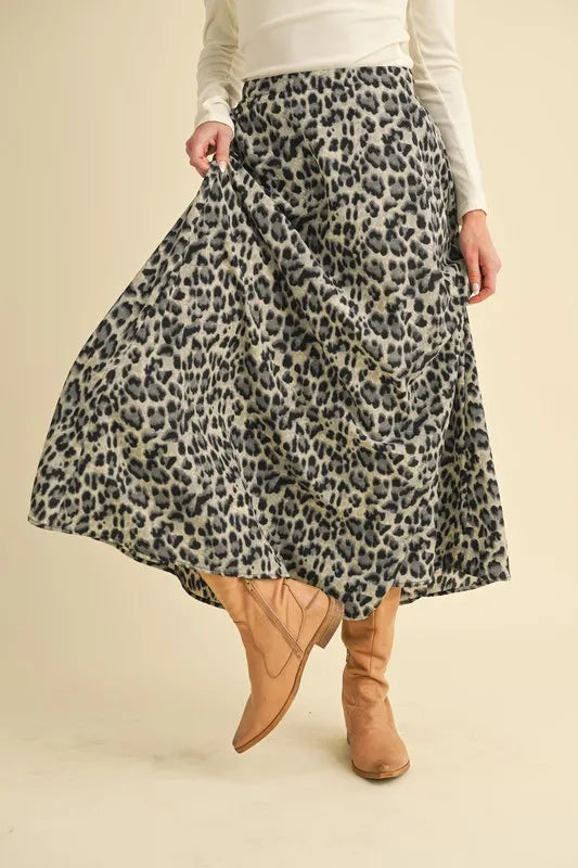 Aemi+Co Leopard Midi Skirt - Sydney So Sweet