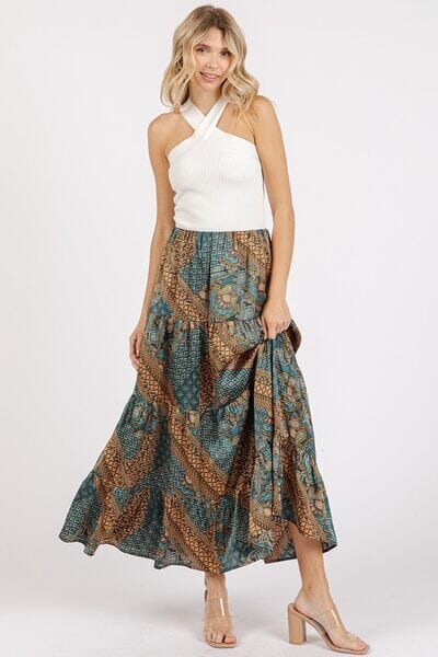 Mittoshop Paisley Patchwork Print Satin Maxi Skirt - Sydney So Sweet