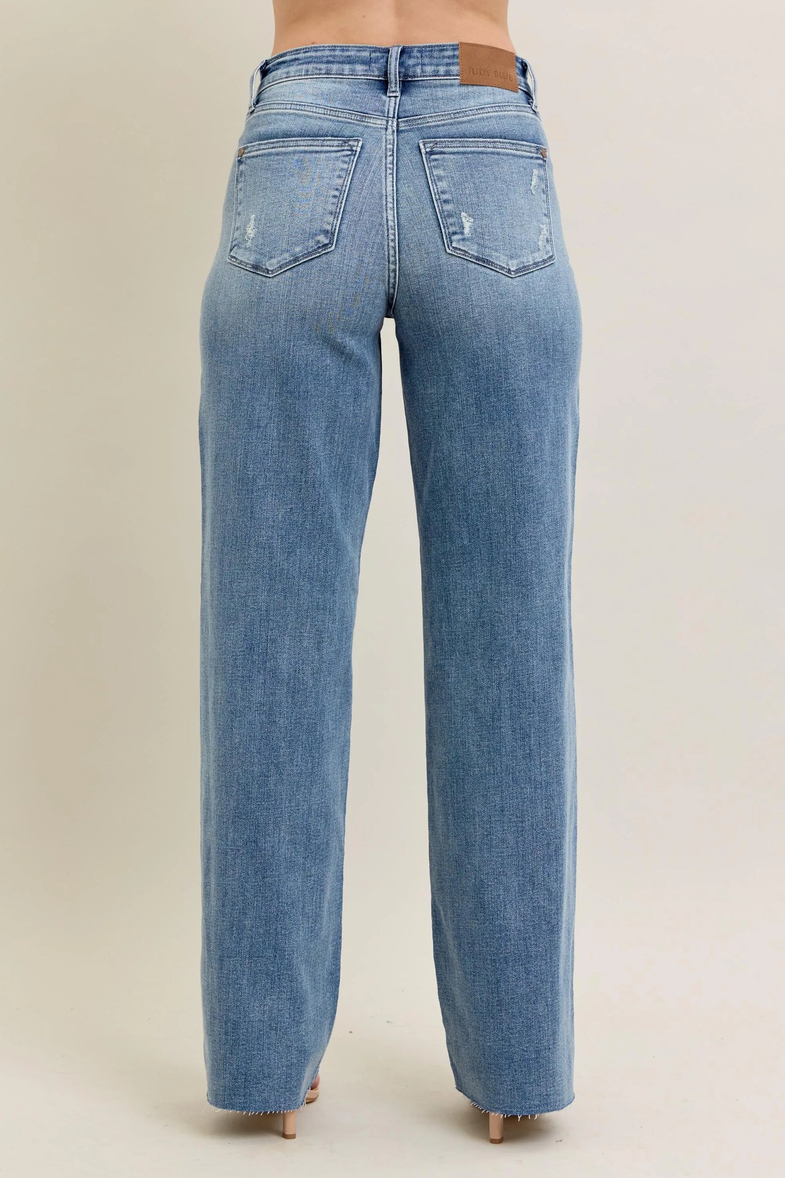 Judy Blue Full Size V - Front Baggy Jeans Plus Size - Sydney So Sweet