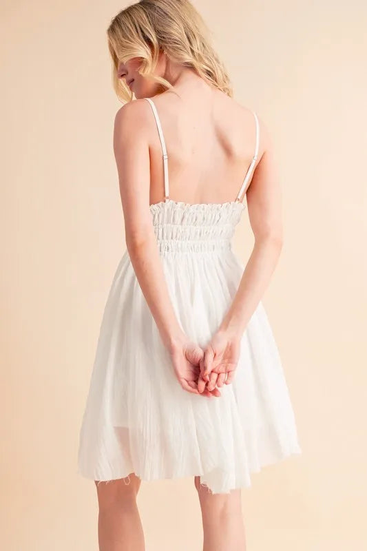 Aemi+Co Lace Detail Mini Cami Dress - Sydney So Sweet