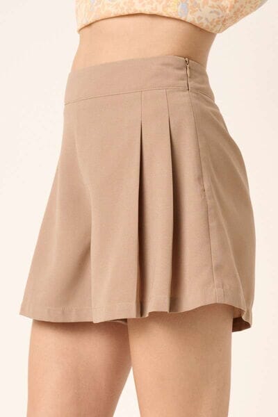 Mittoshop Side Invisible Zipper Pleated Shorts - Sydney So Sweet