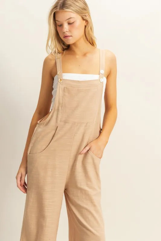 HYFVE Textured Wide Leg Overall - Sydney So Sweet