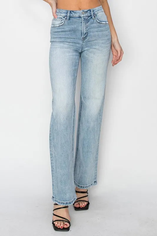 RISEN Full Size High Rise Straight Jeans Plus Size - Sydney So Sweet