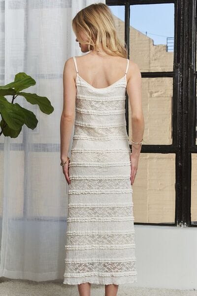 ADORA Lace Scoop Neck Midi Cami Dress - Sydney So Sweet