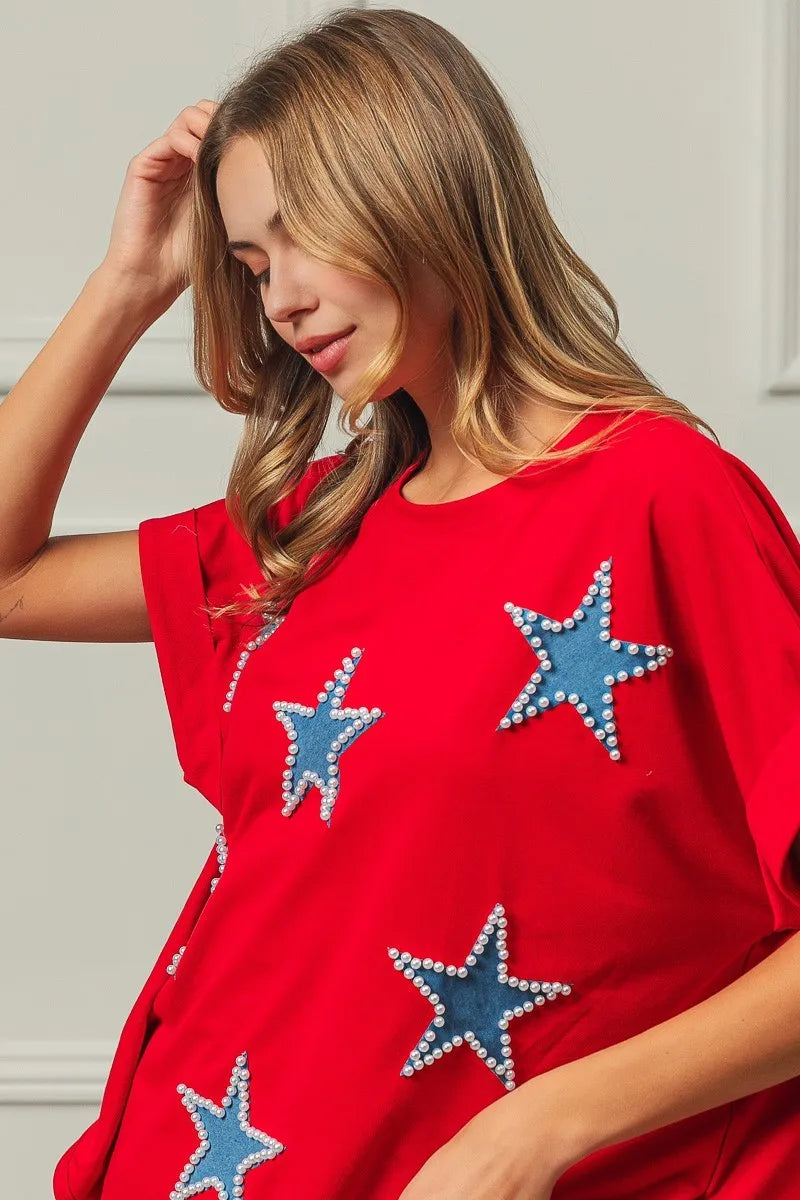 BiBi Fourth Of July Terry T-Shirt - Sydney So Sweet
