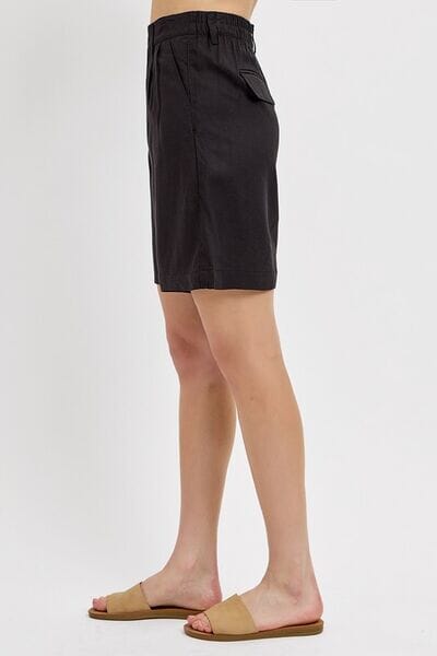 RISEN High Rise Pleated Front Shorts - Sydney So Sweet